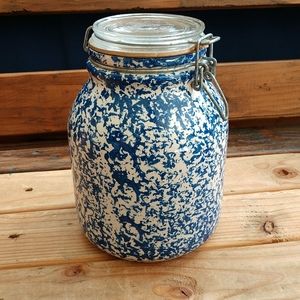 VTG Santa Ana Cali Stoneware container